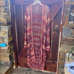 Free People Multicolor Knit Sweater- Great For Festivals